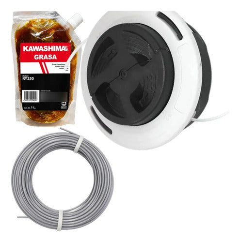 Cabezal Kit Para Stihl Fs106 + Hilo Grasa Andavis Blanco