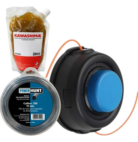 Porta Hilo Cabezal Kit Para Husqvarna 535rx + Grasa Andavis Azul