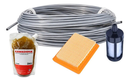 Combo Filtro Aire Gasolina Para Stihl Fs250 Fs300 Andavis