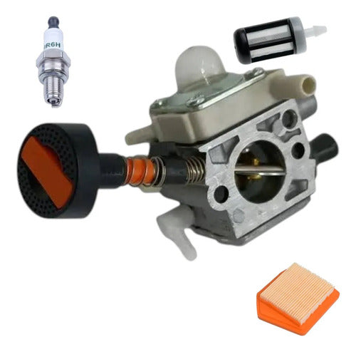 Combo Carburador Filtro Aire Para Stihl Fs351-l