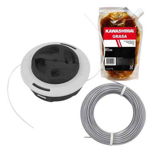 Hilo Grasa Kit Cabezal Para Stihl Fs76 Andavis Blanco