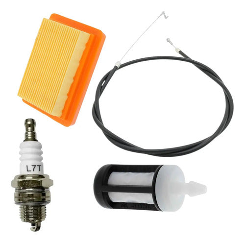 Cable Gas Kit Para Stihl Fs400 + Bujia L7t Andavis