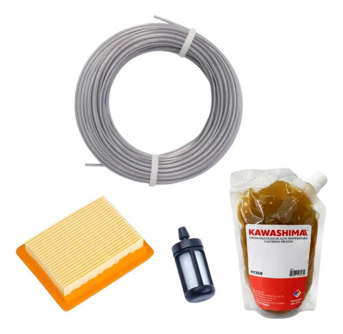 Kit Filtro Aire + Hilo Red + Grasa Para Stihl Fs235 Andavis