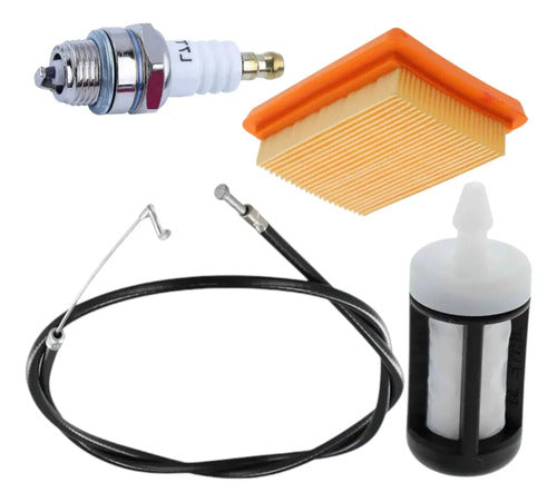 Kit Cable Gas Desbrozadora Para Stihl Fs120r Andavis