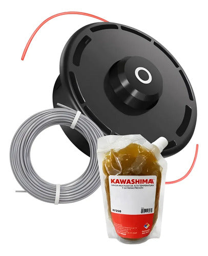 Combo Cabezal Kit Para Makita Ur002gz04 + Hilo Negro