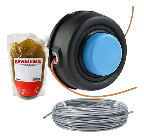 Cabezal Kit T35 Para Husqvarna 326ldx + Hilo Grasa Azul