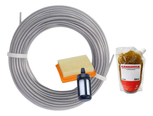Combo Filtro Aire Grasa Para Stihl Fs91 Fs111 Fs131 Andavis