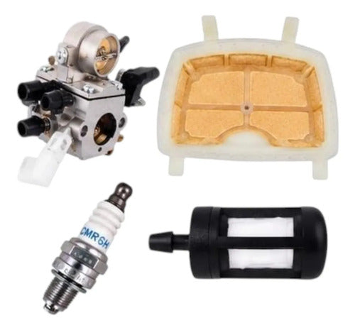 Carburador Kit Filtro Gas Bujia Para Stihl Ms181