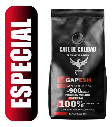 Cafe Molido Gapesh 340g Especialidad Robusta Oaxaqueño