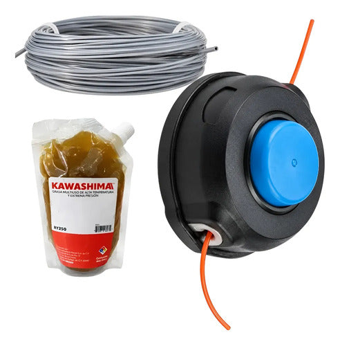 Kit Porta Hilo Cabezal Para Husqvarna 324ldx + Grasa Azul