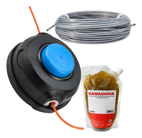 Hilo Grasa Kit Cabezal T35 Para Husqvarna 324rx Andavis Azul