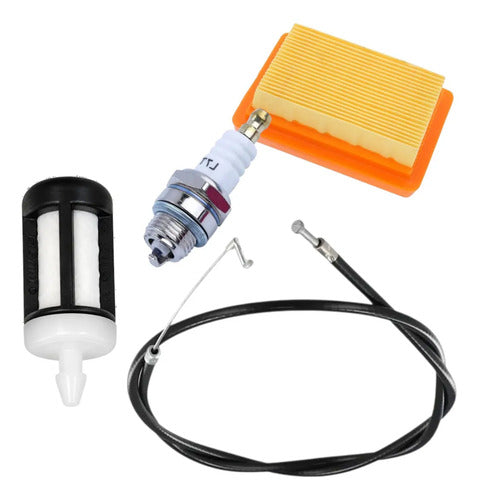 Cable Gas Kit Para Stihl Fs450 + Filtro Aire Andavis