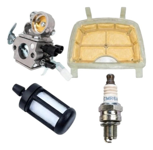 Combo Carburador Para Stihl Ms171c Ms181c Kit
