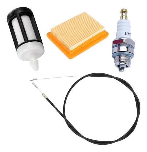 Cable Acelerador Para Stihl Fs200r Kit Filtro Aire