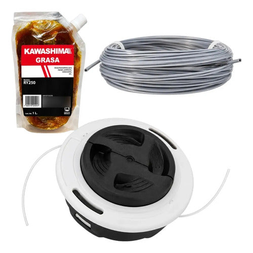 Kit Cabezal Autocut Para Stihl Fs235 Fs250 Andavis Blanco