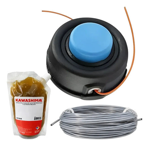 Porta Hilo Cabezal Kit Para Husqvarna 326rjx + Grasa Azul