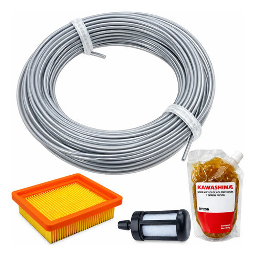 Combo Filtro Aire Hilo Para Stihl Fs131 Fs311 Fr131t Andavis
