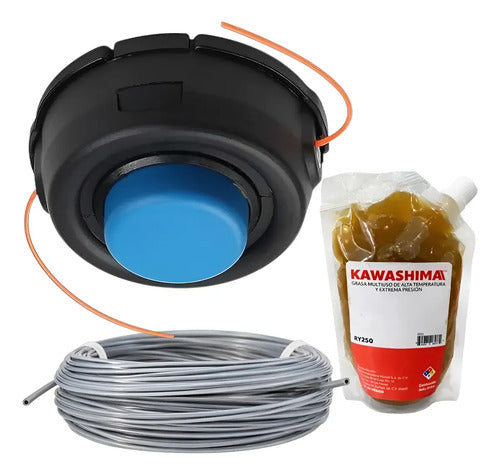 Kit Porta Hilo Cabezal Para Husqvarna 326lx + Grasa Azul