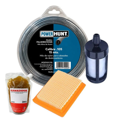 Kit Filtro Aire Hilo Grasa Para Stihl Fs120 Fs200 Andavis