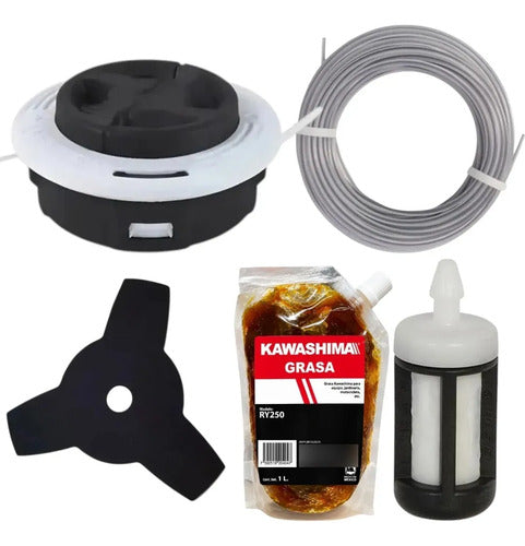 Kit Cabezal C26-2 Para Stihl Fs66 Fs70 + Hilo Blanco