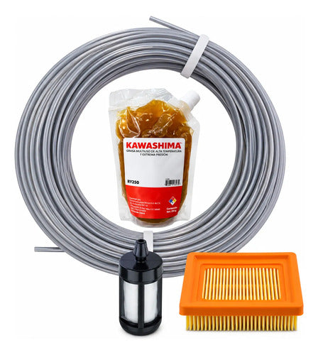 Kit Filtro Aire Grasa Para Stihl Ht105 Ht130 Bt131 Andavis