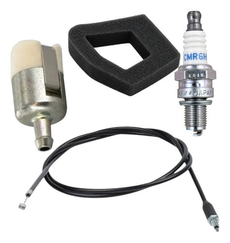 Combo Cable Gas Para Honda Gx35t Filtros Bujia Andavis