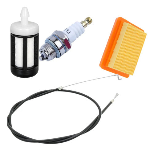 Kit Cable Gas Para Stihl Fs300 Fs350 + Filtro Aire