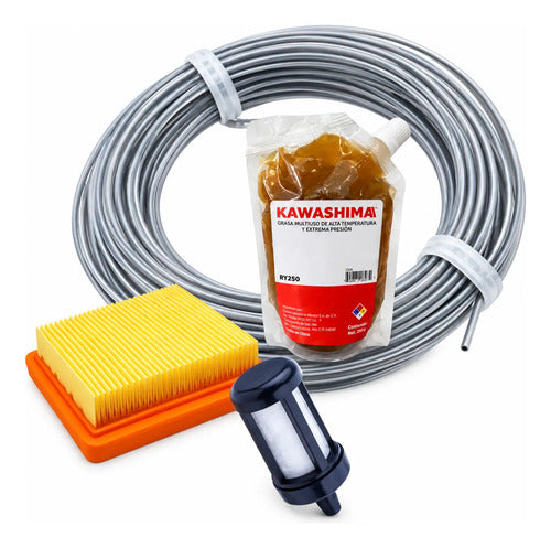 Kit Filtro Aire Grasa Para Stihl Fs311 Bt131 Andavis