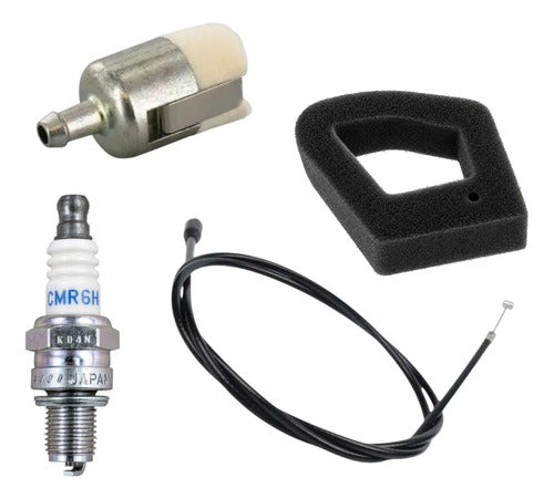 Cable Acelerador Kit Para Honda Gx35 + Filtro Aire Andavis