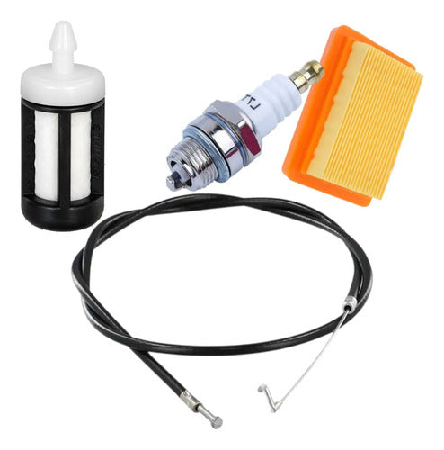 Combo Cable Acelerador Para Stihl Fs400 + Filtro Gas