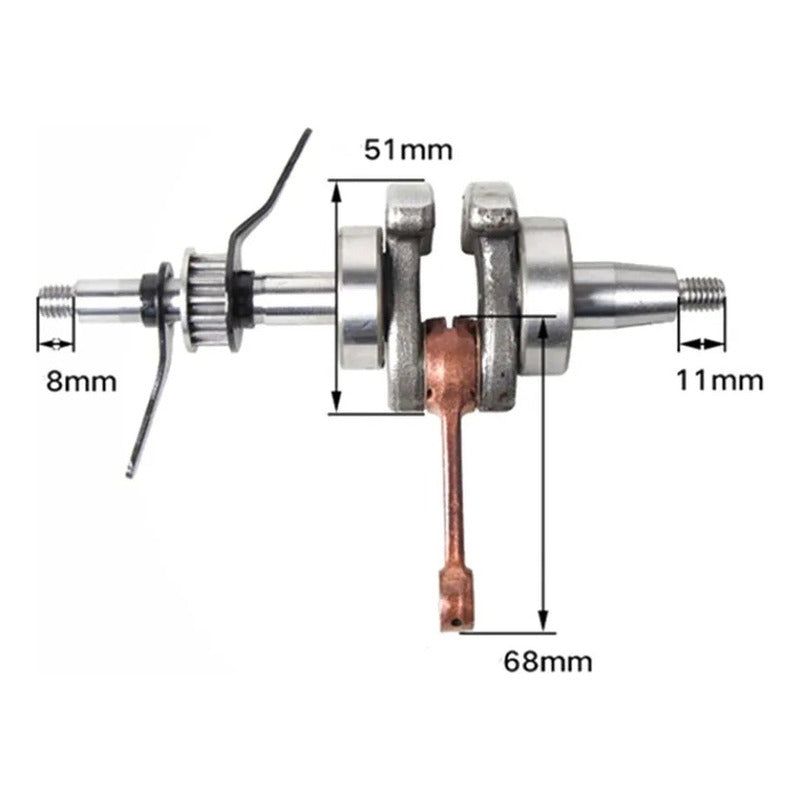 Cigüeñal Para Desbrozadora Compatible Con Honda Gx35 Umk435.