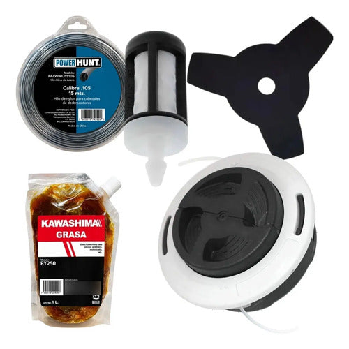 Kit Cabezal Autocut Para Stihl Fs100 Fs111 Andavis Blanco