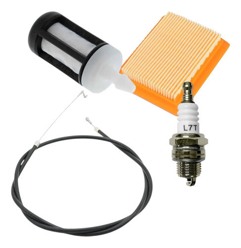 Cable Acelerador Combo Para Stihl Fs300 + Filtro Aire