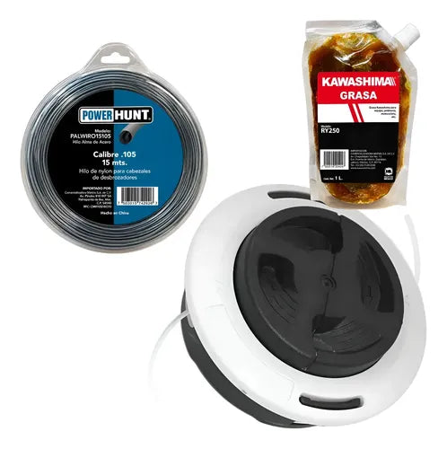 Hilo + Cabezal C26-2 Kit Para Stihl Fs120 Andavis Blanco