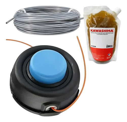 Cabezal M10 Kit Para Husqvarna 327ls + Hilo Grasa Andavis Azul