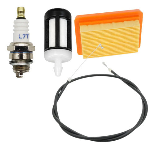 Kit Cable Acelerador Para Stihl Fs450 Fs480 Ft250
