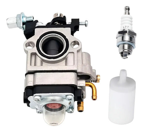 Carburador 26cc Desbrozadora Fumigadora Powercat Bujia Kit