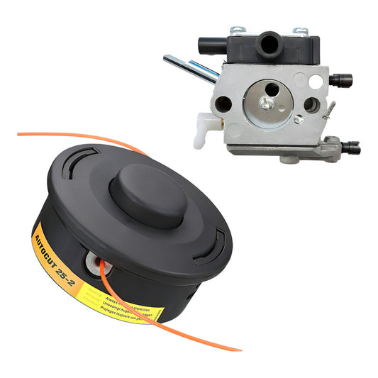 Cabezal De Desbrozadora Para Stihl Fs120 Incluye Carburador Color Plateado