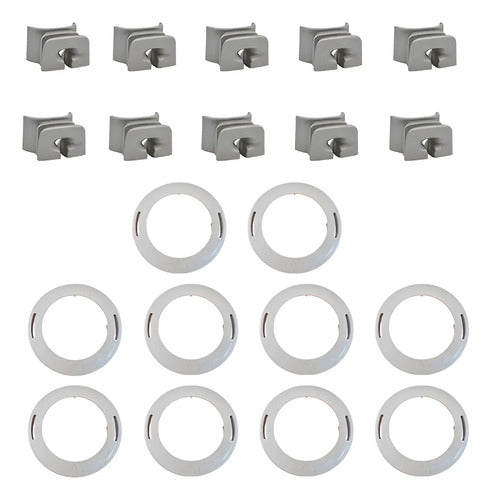 Tapa Para Cabezal Autocut 26-2 10piezas+(ojillos 10piezas)  Blanco