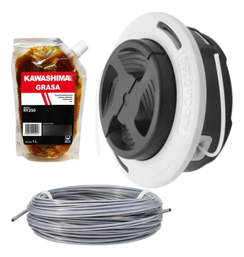 Hilo + Cabezal Kit Para Stihl Fs240 Fs250 Andavis Blanco