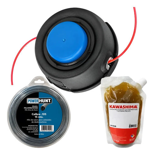 Hilo Grasa Kit Cabezal T35 Para Husqvarna 123ld Andavis Azul