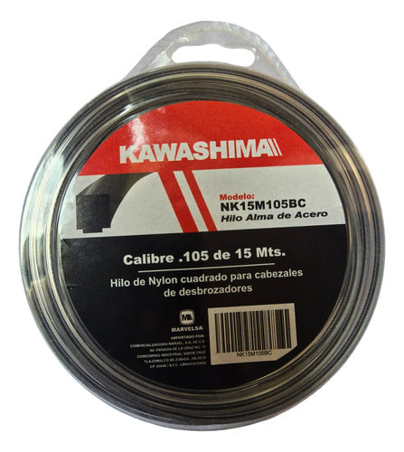 Hilo De Corte Kawashima 2.7mm Cal 105 Cuadrado 15 Metros Dual