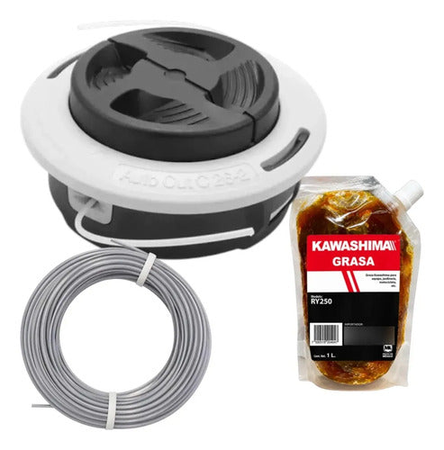 Porta Hilo Cabezal Kit Para Stihl Fr450 Andavis Blanco
