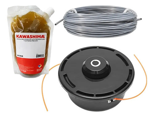 Porta Hilo Kit Para Makita Dur368az + Hilo Andavis Negro