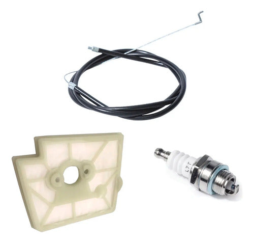 Cable Acelerador+filtro De Aire+bujia Para Sthil Fs220 Fs280
