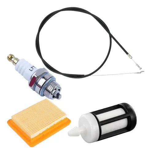 Combo Cable Acelerador Para Stihl Fs200 + Bujia L7t