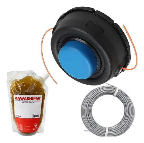 Cabezal Kit T35 M10 Para Husqvarna 553rs + Hilo Grasa Azul