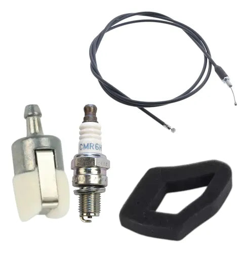 Kit Cable Acelerador Para Honda Umc435 + Bujia Cmr6h