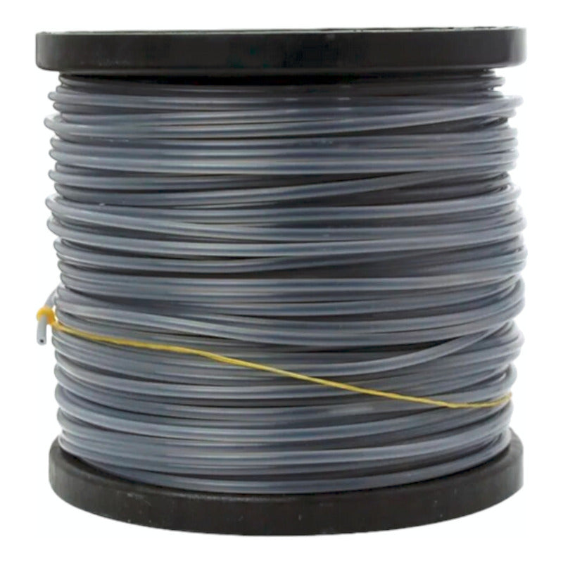 Hilo Alma De Acero 2.7mm 186mts Cuadrado Para Desbrozadora Dual