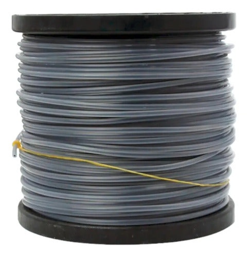 Hilo Cuadrado Alta Calidad Alma Acero 3.3mm 124m Rollo Dual